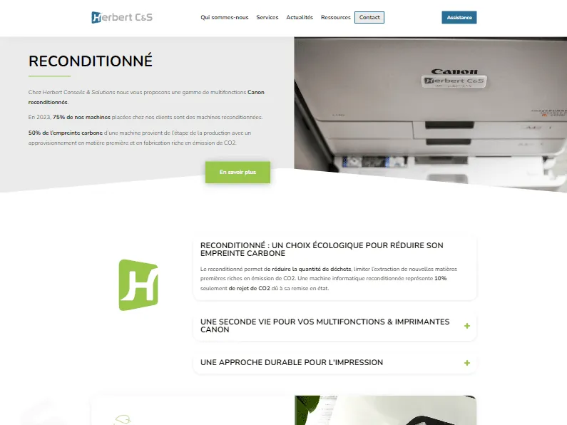 Site de Herbert Conseils et Solutions
